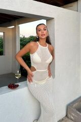 Aurelie Ajurlu Cut Out Elbise 2767