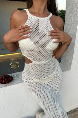 Aurelie Ajurlu Cut Out Elbise 2767