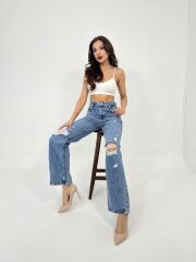 6830 DENİM LOW WAIST-MAVİ