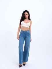 6795 DENİM LOW WAİST VOİ-MAVİ