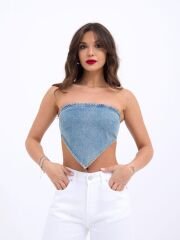 6222 KOT CROP-MAVİ