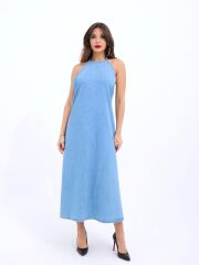 6771 KOT ELBİSE-MAVİ