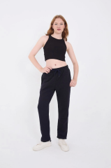Unisex Üç İplik Basic Eşofman Pantolon - Lacivert