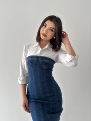 Ener Straplez Elbise