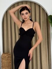 Papalia Sırt Detaylı Elbise