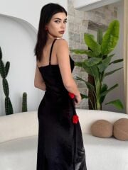 Kadrin Gül Detaylı Elbise