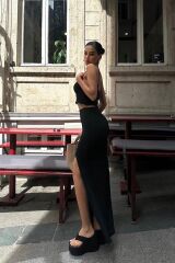 Elena Yırtmaç Detay Crop Takım 9834