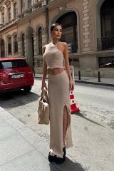 Elena Yırtmaç Detay Crop Takım 9834