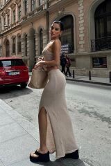 Elena Yırtmaç Detay Crop Takım 9834