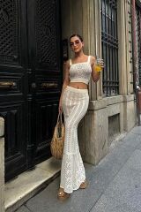 Kayla Dantel Desenli Crop Takım 9840