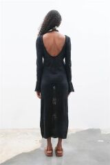 Belen Çiçek Desenli Maxi Boy Elbise 2793