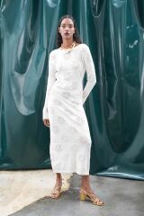 Belen Çiçek Desenli Maxi Boy Elbise 2793