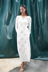 Belen Çiçek Desenli Maxi Boy Elbise 2793
