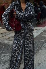Cosy Animal Desen Kadife Takım 9918