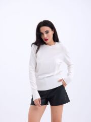 4217 TRİKO BASİC KAZAK-EKRU