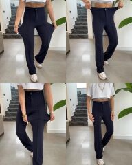 Kadın Yüksek Bel Full Likralı Krep Kumaş Pantolon