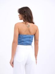 6991 KOT BLUZ-MAVİ