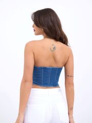 6241 KOT BLUZ-MAVİ