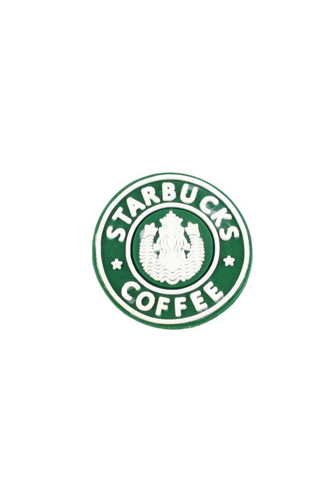 Yeşil Coffee Tasarım Silikon Crcs Terlik Süsü-o1