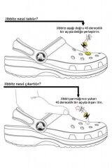 Kiss Me Tasarım Silikon Crocs Terlik Süsü-e1