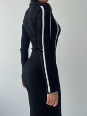 Ribbon Triko Elbise