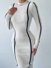 Ribbon Triko Elbise