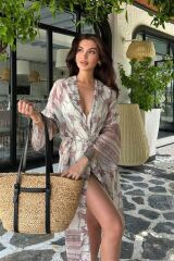 Sandra Desenli Şifon Kimono 5156-08