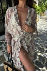 Sandra Desenli Şifon Kimono 5156-08