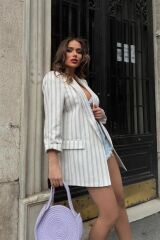 Dreamy Çizgili Blazer Ceket 6091-24