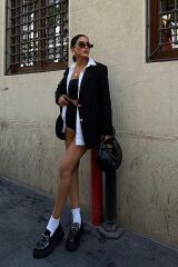 Agnes Blazer Keten Ceket  6105