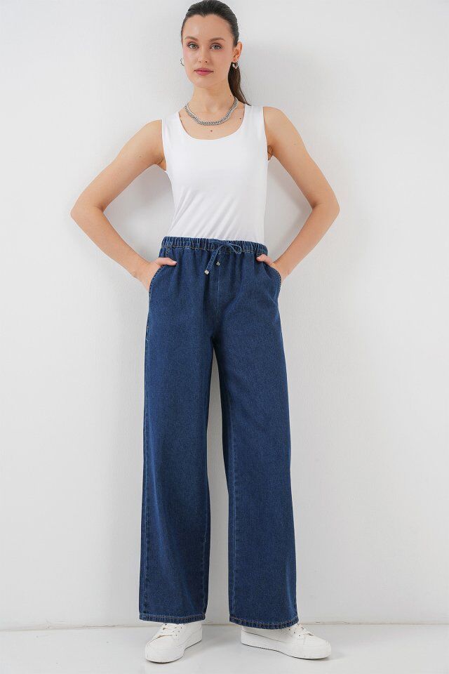 Geniş Paça Kot Pantolon 6706 - A.Lacivert