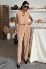 Zoe Crop Yelek Takım 9744-08