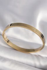 316L Çelik Gold Renk Cartier Model Kadın Kelepçe