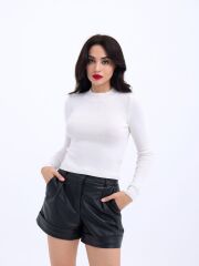 42201 TRİKO BASİC KAZAK-EKRU