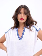 7162 BLUZ-BEYAZ