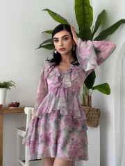 Elose Fırfırlı Elbise