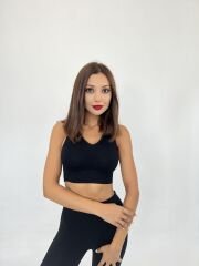 15543 RİPLİ V YAKA BRA-SİYAH