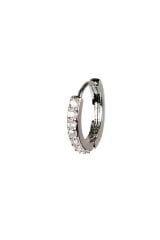 Zirkon Taş Cerrahi Çelik Kıkırdak Piercing - 9 Mm Çap