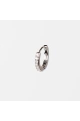 Zirkon Taş Cerrahi Çelik Kıkırdak Piercing - 9 Mm Çap