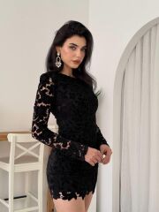 Suff Çiçek Detaylı Elbise