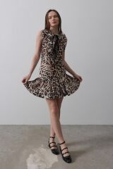 Leopar Desen Mini Etek - Leopar