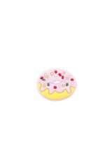 Pembe Donat Tasarım Silikon Crcs Terlik Süsü-t1