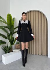 Parma Uzun Kollu Mini Boy Elbise